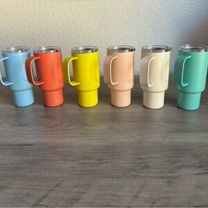 Mini Stanley shot cups with straws